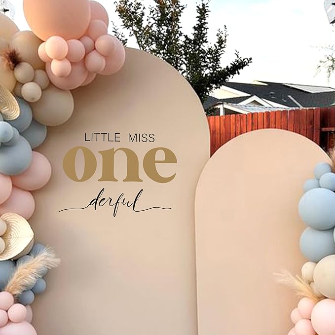 Little Miss Onederful Decal First Birthday Party Decorations for