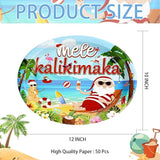 50Pcs Summer Christmas Party Supplies 10” x 12” Tropical Hawaiian