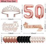 50th Birthday Decorations for Women 32pcs 50th Birthday Party