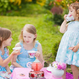 Wettarn 6 Pcs Floral Tea Party Decorations Princess Party Teapot