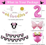 Pink Mouse 2nd Birthday Party Supplies Oh Twodles Girl Second