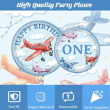 Airplane 1st Birthday Party Decorations 96PCS Time Flis Disposable