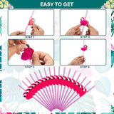 Hawaiian Luau Party Decorations Plates and Napkins Set Flamingo