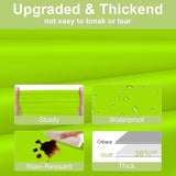 QIKSION Lime Green Plastic Table Cloth Disposable 3 Pack, 54 x 108