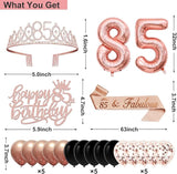 85th Birthday Decorations for Women 32PCS 85th Birthday Party