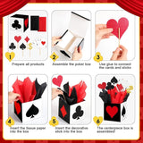 Zhanmai 12 Sets Casino Party Decorations Casino Favor Boxes (6 x 6 x