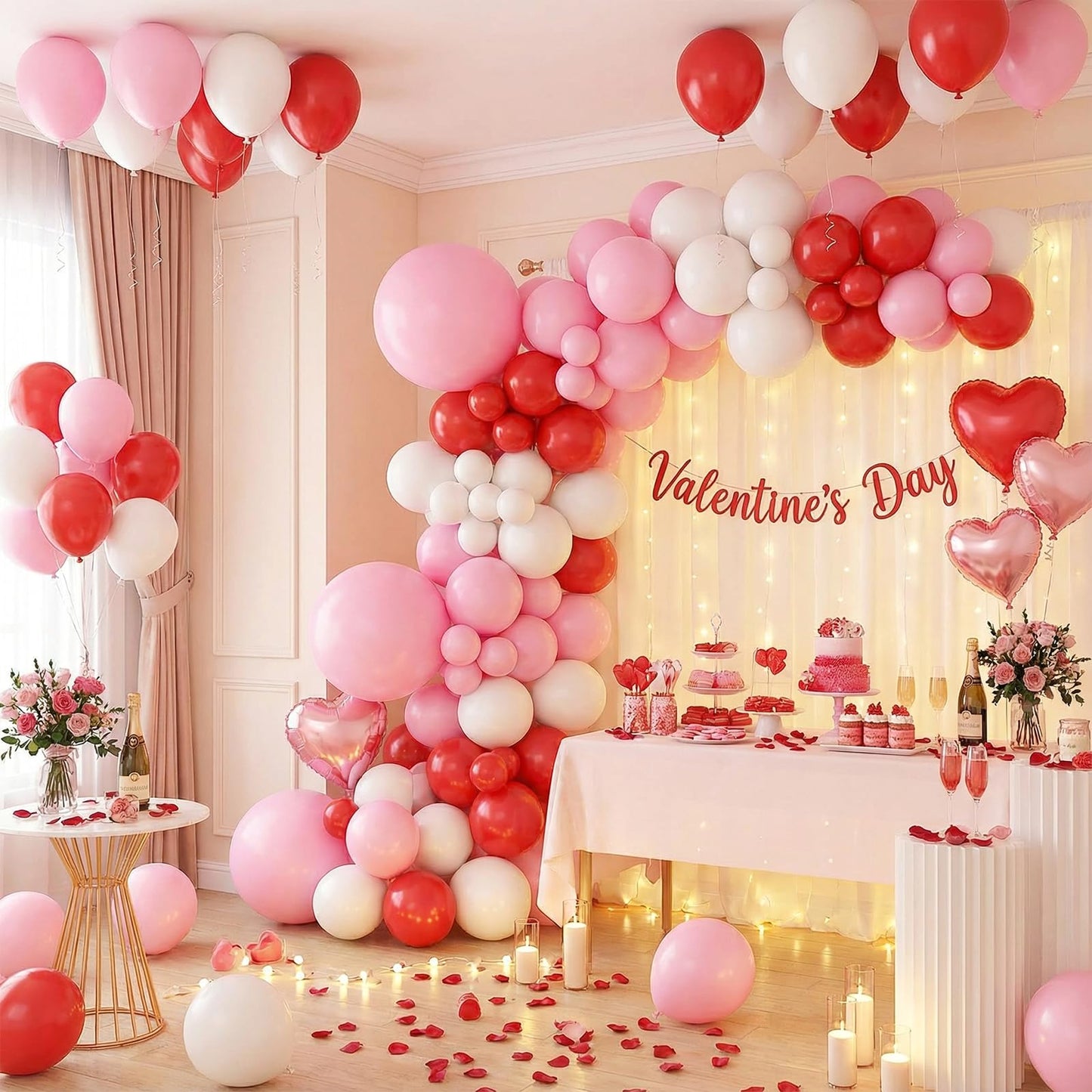 LovesTown 150 PCS Pink Balloons Different Size of 18 12 10 5 Inch