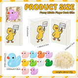 Yookeer 20 Sets Funny Resin Duck Gag Gift Bulk Colorful Resin Finger