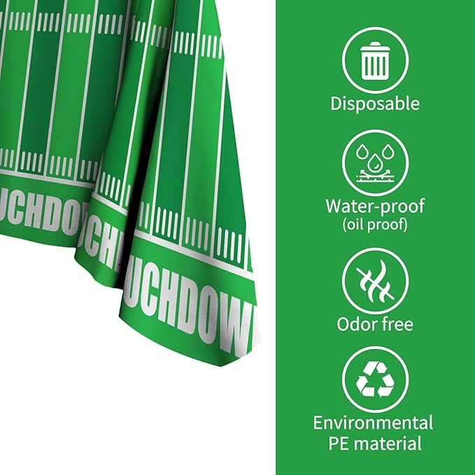 Football Party Supplies Kit Serve 25 Includes Dinner & Dessert