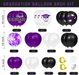 Graduation Decorations 2026 - Purple Graduation Decorations - Set of