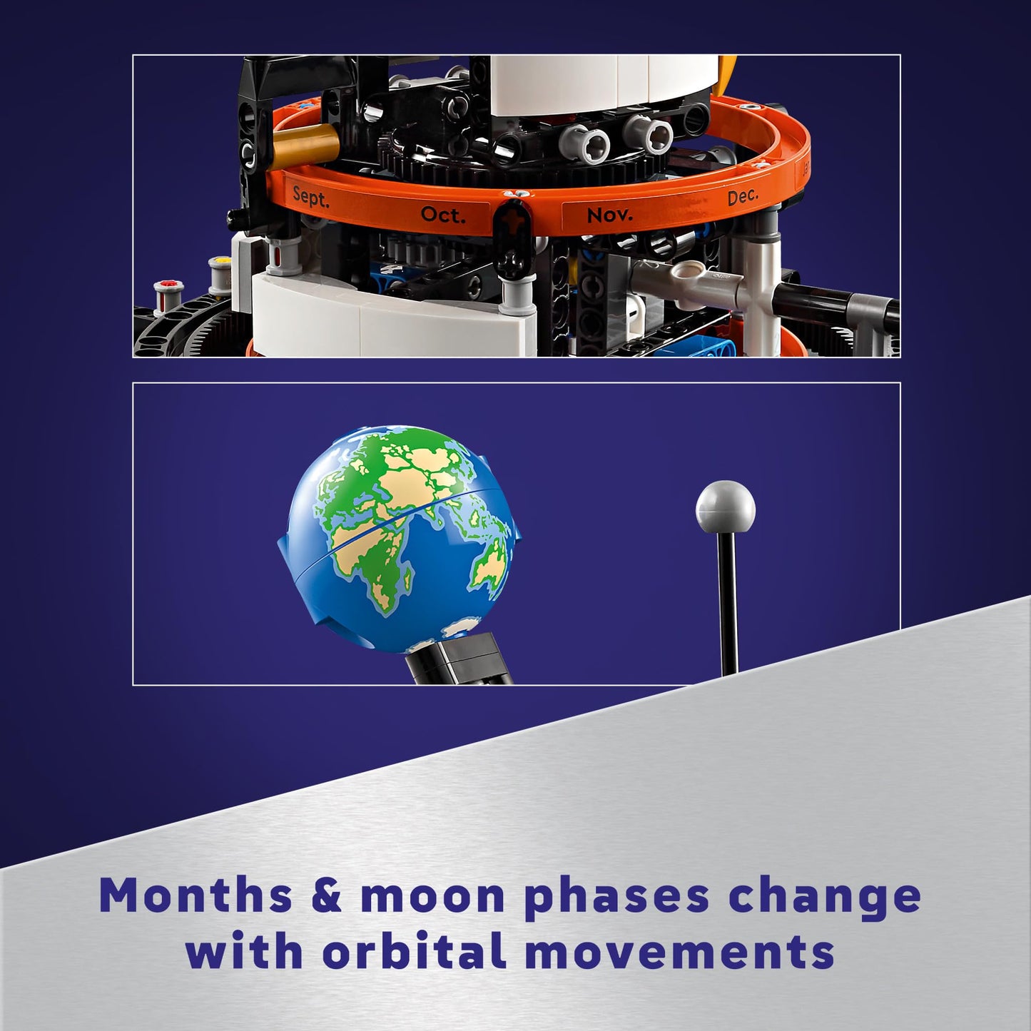 LEGO Technic Planet Earth and Moon in Orbit Building Set, Outer Space