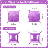 Light Purple Square Foil Balloons 25 Pcs Metallic Light Purple