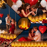 Happy Anniversary Light Up Letters Include Light up Letters with Tea