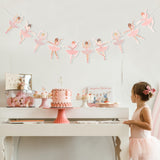 Ballet Girls Birthday Decorations - Ballerina Party Garland,Pink