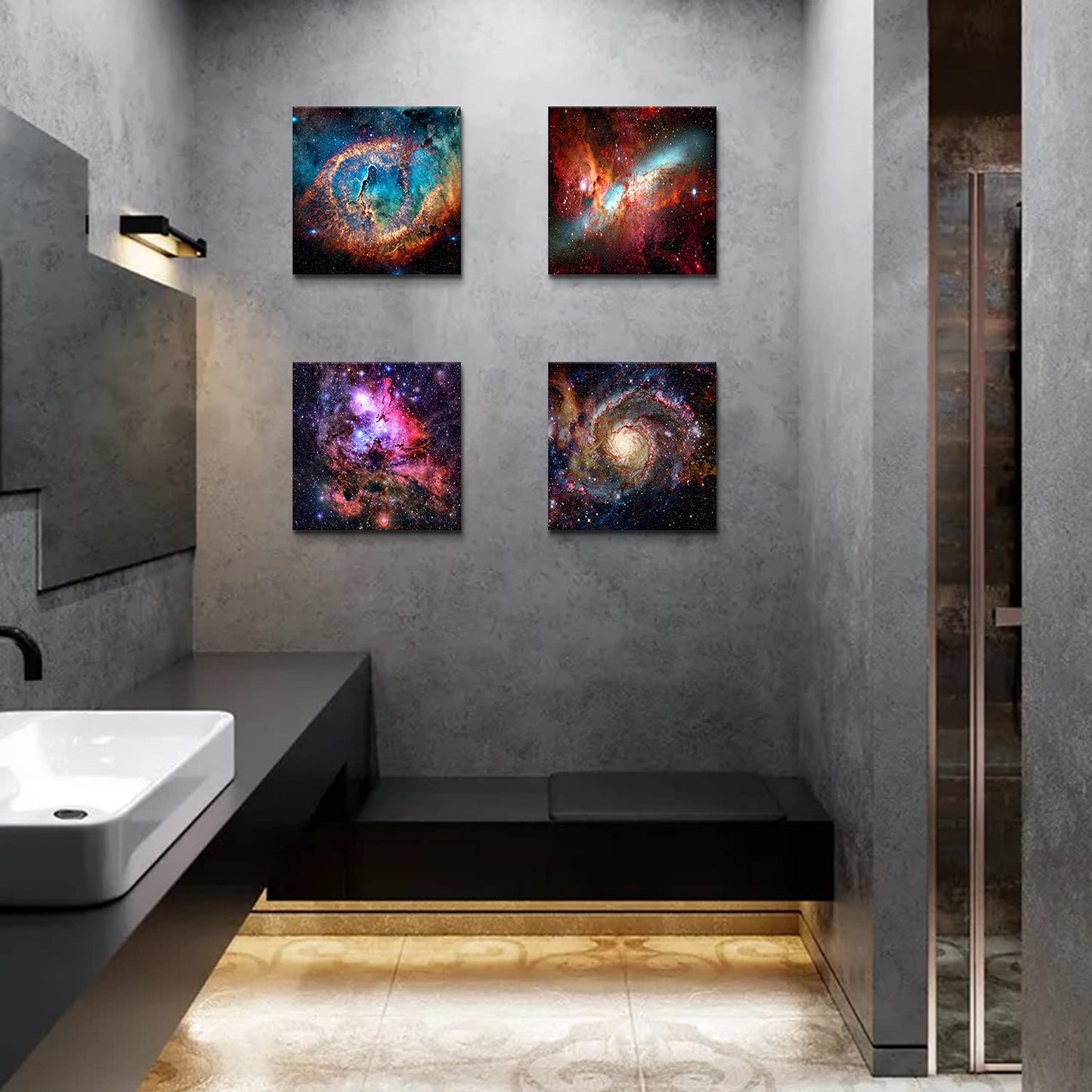 Nebula Galaxy Wall Art Painting Prints on Canvas Wall Decorations