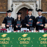 Slergut Green and Gold Graduation Decorations 2026, 3 Pack Graduation