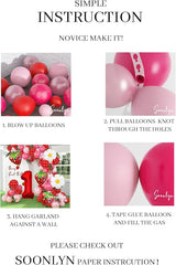 Berry First Birthday Decor 127Pcs Strawberry Balloon Arch Kit with