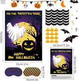 ASTARON Halloween Party Games, Pin The Mouth on Ghost Halloween Party