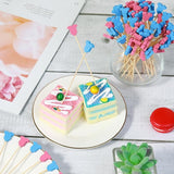100Pcs Baby Gender Reveal Cocktail Picks Boy or Girl Theme Decor