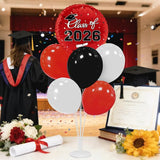 Graduation Decorations - 4 Set Balloon Stands, Class of 2026 Congrats