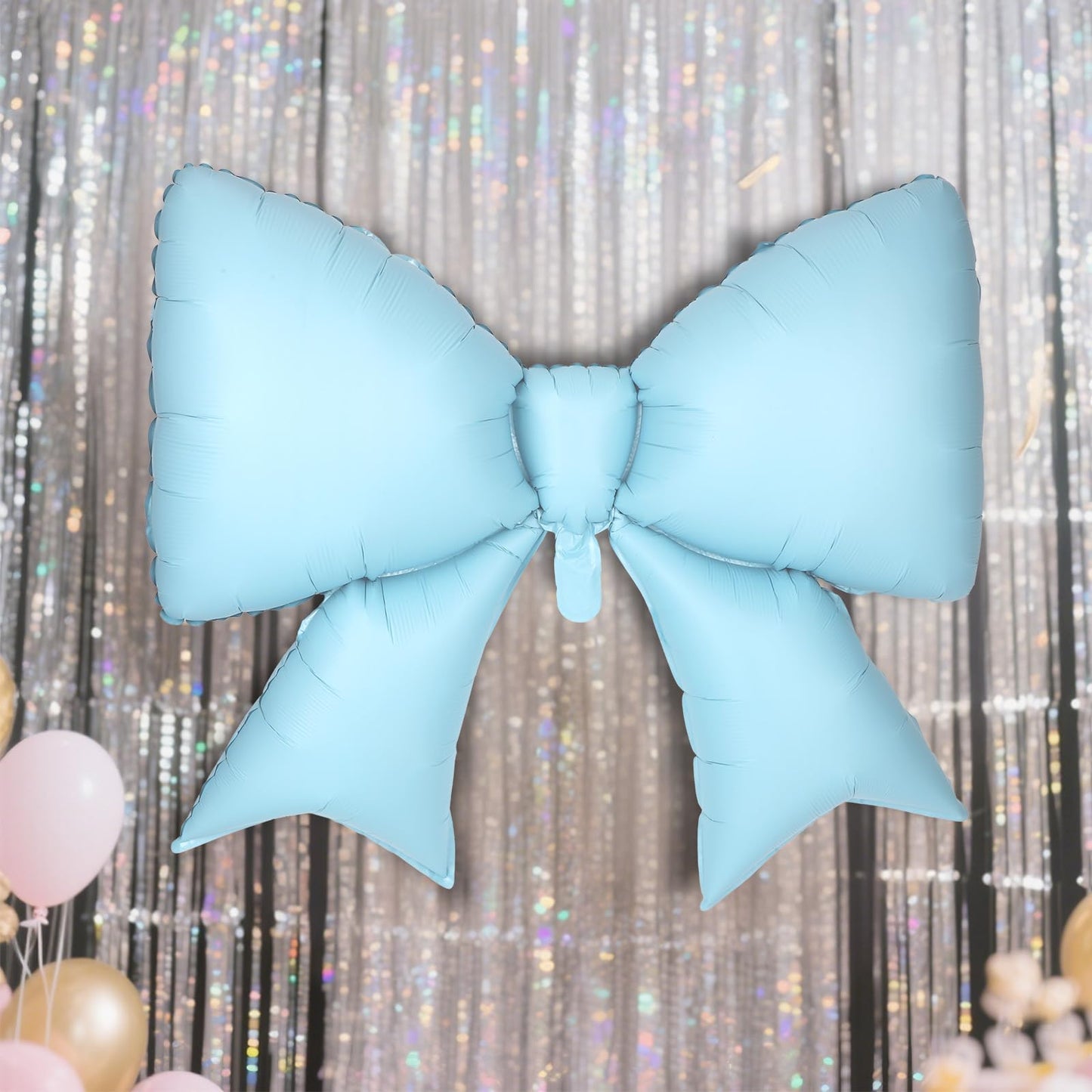 4Pcs Giant Bow Balloons, 97.5cm/38in Big Elegant Coquette Theme