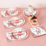Love in Bloom Bridal Shower Decorations 168pcs Bridal Shower Plates