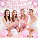 Miidenks 23rd Birthday Decorations for Women, Pink Bow Coquette 23
