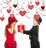 Valentine's Day Party Decorations Set Kits Valentines Hanging Heart
