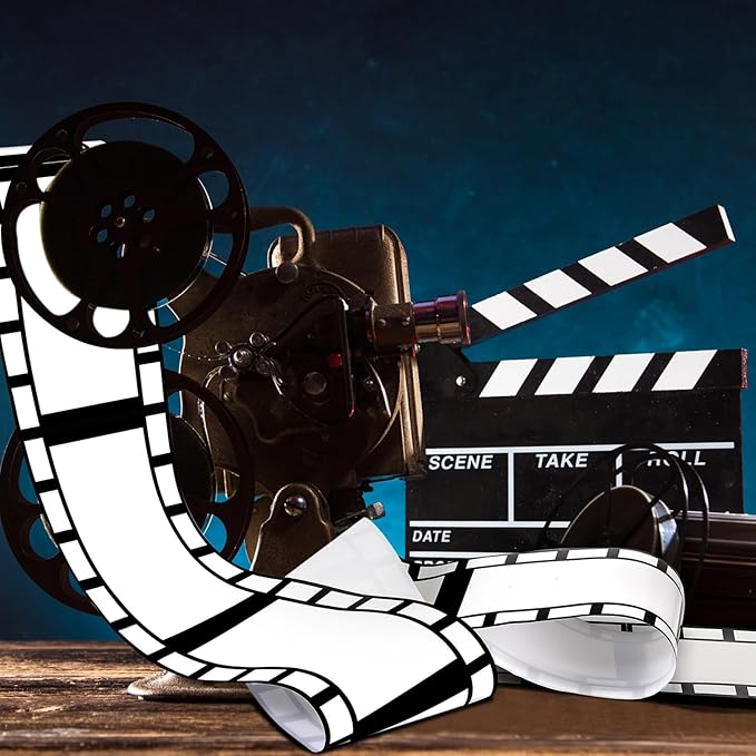 Gejoy 2 Rolls Filmstrip Tape Movie Party Decorations Filmstrip