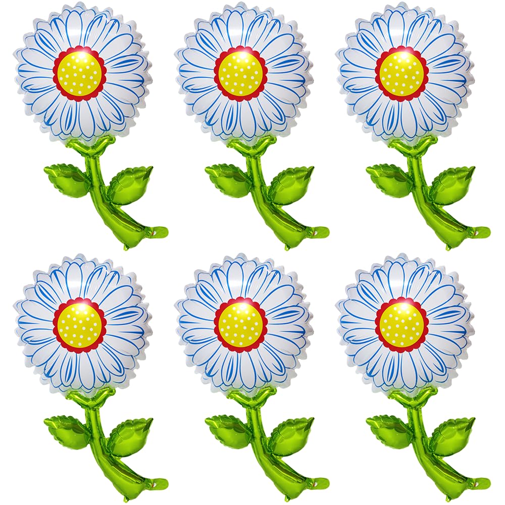 Cute 3D Daisy Flower Balloon Wedding Garland Groovy Boho Daisy Party