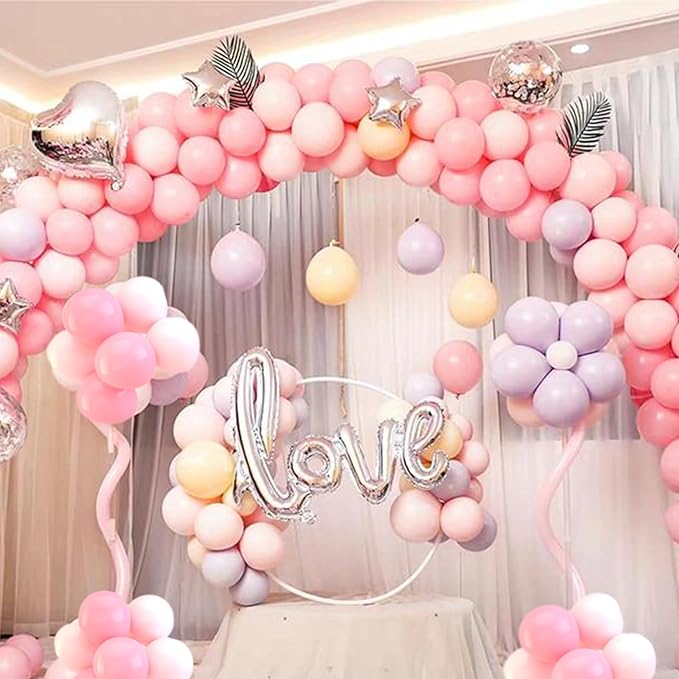 Pastel Pink Balloons 12 Inch 100 Pack light Pink Latex Balloons Baby