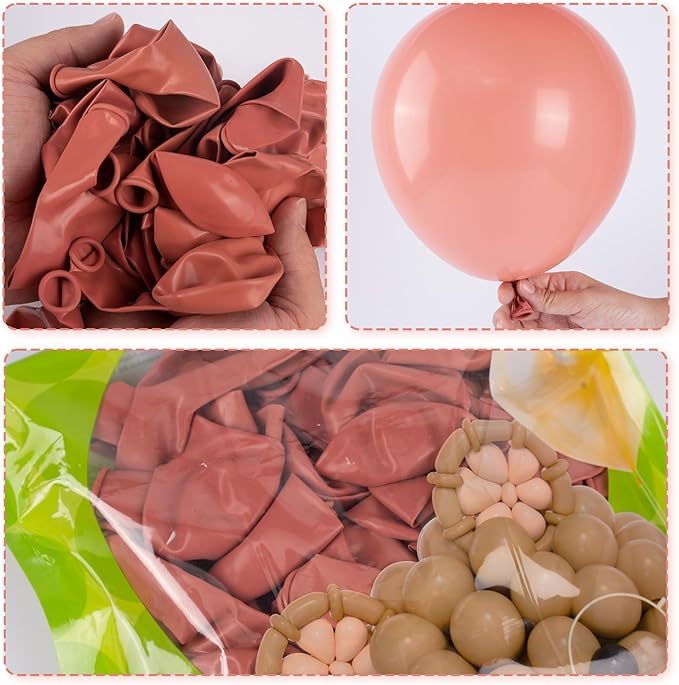 PartyWoo Dusty Pink Balloons 50 pcs 12 Inch Blush Pink Dusty Rose