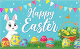 Happy Easter Banner Decorations XtraLarge 72x44 Inch Easter