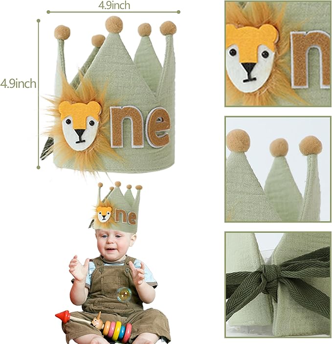 Wild One Birthday High Chair Banner Party Decoration For Boys Jungle
