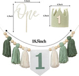Wild One High Chair Banner For 1st Birthday Party Decorations With