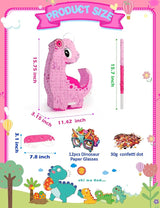Pink Dinosaur Piñata Girls Piñata de Dinosaurio para niñas with