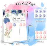 Gender Reveal Party Games Rose Theme Baby Gender Reveal Voting Board