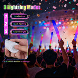 Blu7ive 30pcs Foam Light up Sticks Bulk, Glow in the Dark Party