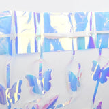 BRAVESHINE Iridescent Hanging Butterfly Foil Fringe Curtain - 2 Pack