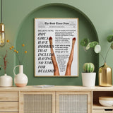 Retro Trendy Newspapers Wall art Decor Bar Cart Feminist Wall Art New