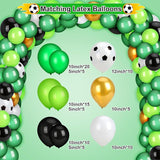 Soccer Party Decorations 255PCS Green Soccer Birthday Party Supplies