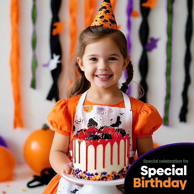 Captain Décor 8 Halloween Streamers, 656ft Pack of 8 Crepe Paper