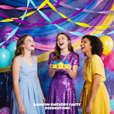 AOYOO Crepe Paper Streamers, 5 Rolls Multicolor Party Streamers in