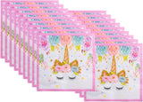 Rainbow Unicorn Party Supplies Set Serves 25 Including Unicorn