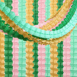 Sage Green Pink Gold Party Decorations Streamers Garland 12pcs 4
