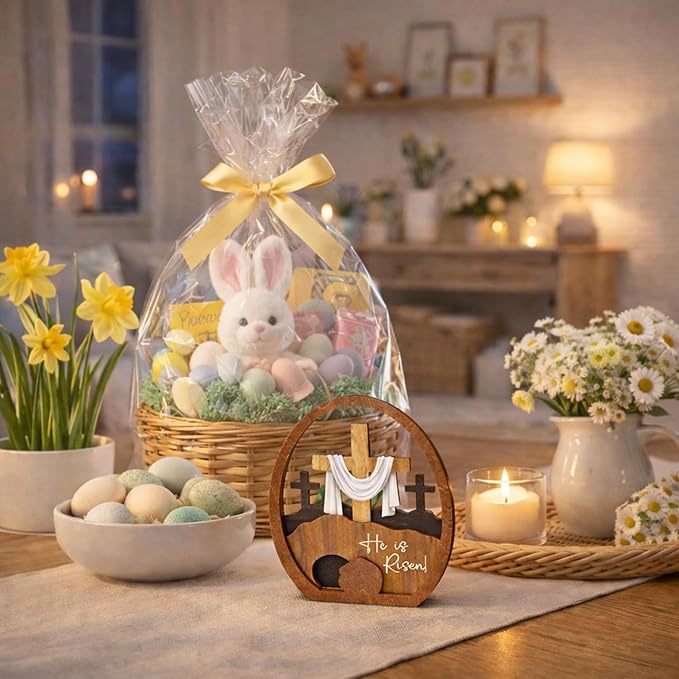 Easter Decoration Jesus Resurrected Tomb He is Risen Easter Decors