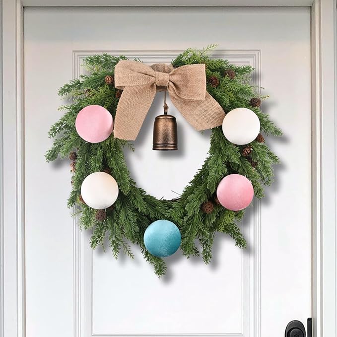 Velvet Christmas Ornaments Balls for Tree - 15pcs Pink & Teal