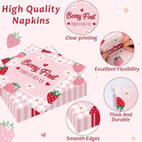 96 Pcs Strawberry 1st Birthday Party Plates Strawberry 1th Theme