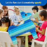 Captain Décor 6 Blue Streamers, 492ft Pack of Blue Crepe Paper Roll,
