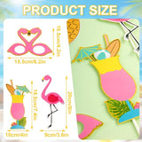 12 Pcs Summer Photo Booth Props Beach Summer Pool Party Decorations